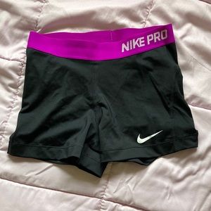 Nike Pro spandex compression shorts